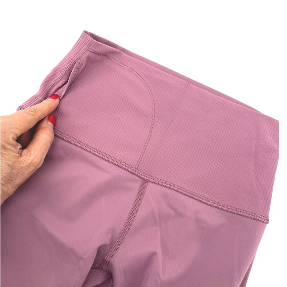 Lululemon Align Ribbed High Rise Leggings Velvet Dust W5FJTS Inseam 25" Size 4 - Picture 6 of 8